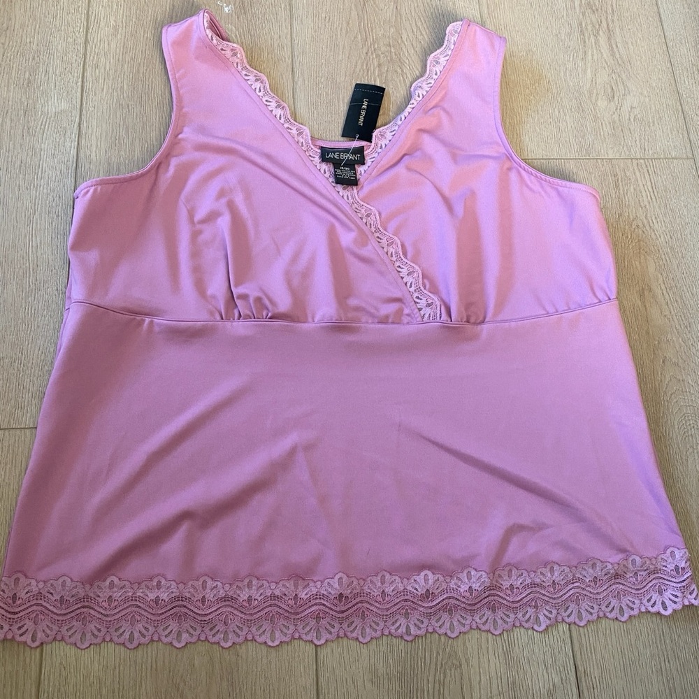 Plus Size Pink v-neck Top